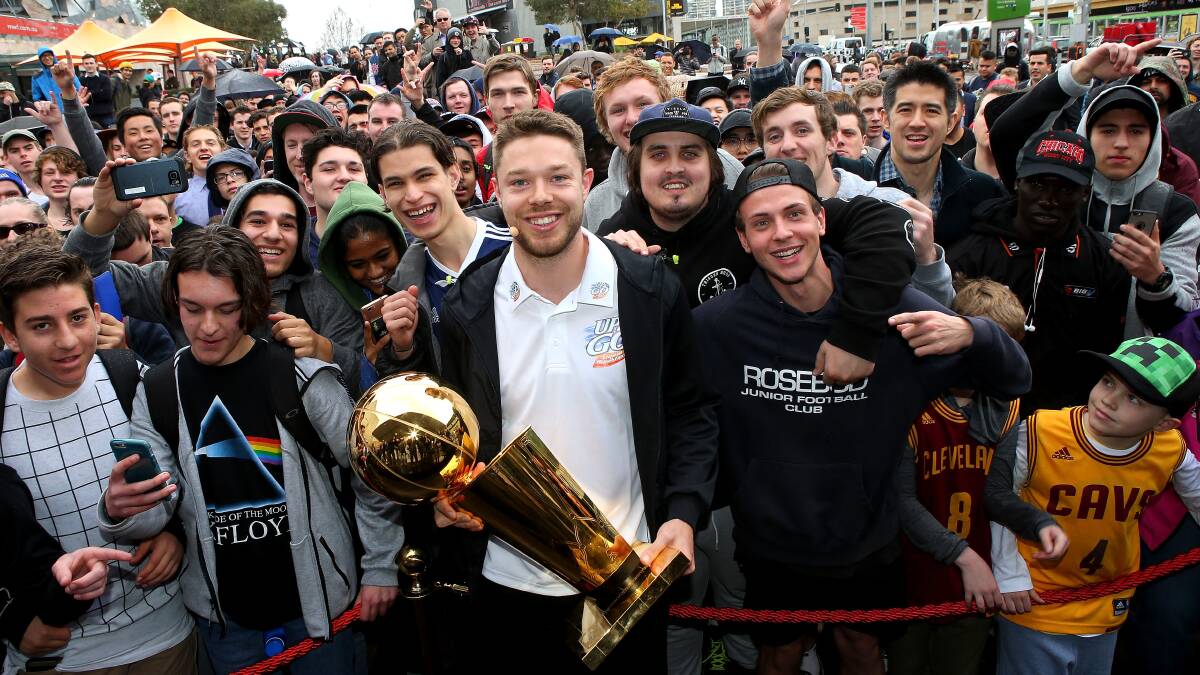Slam dunk: Aussie basketball star Matthew Dellavedova is expected to draw a big crowd on Sunday. Picture: Pat Scala