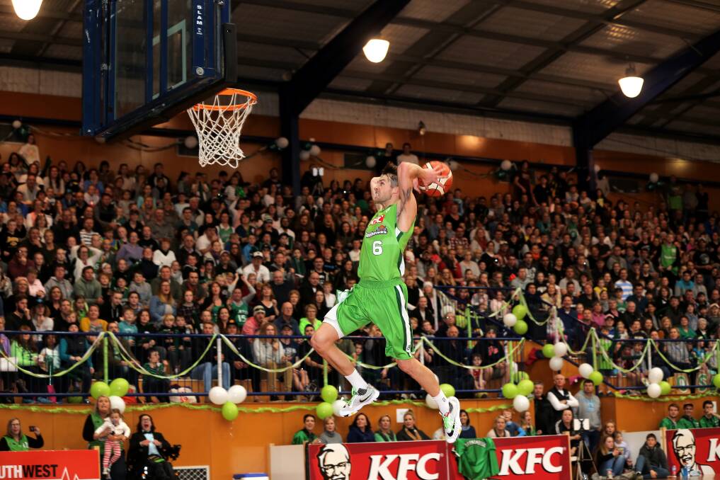 HOME-TOWN FAVOURITE: Nathan Sobey led Warrnambool to the 2016 Big V championship. The season was the catalyst for launching him into a top-line NBL player. Picture: Rob Gunstone