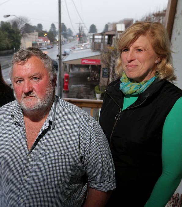 Lobbying: South-west dairy farmers Bruce Knowles and Oonagh Kilpatrick are part of the campaign to get three-phase power for the area from Tyrendarra to Portland. 