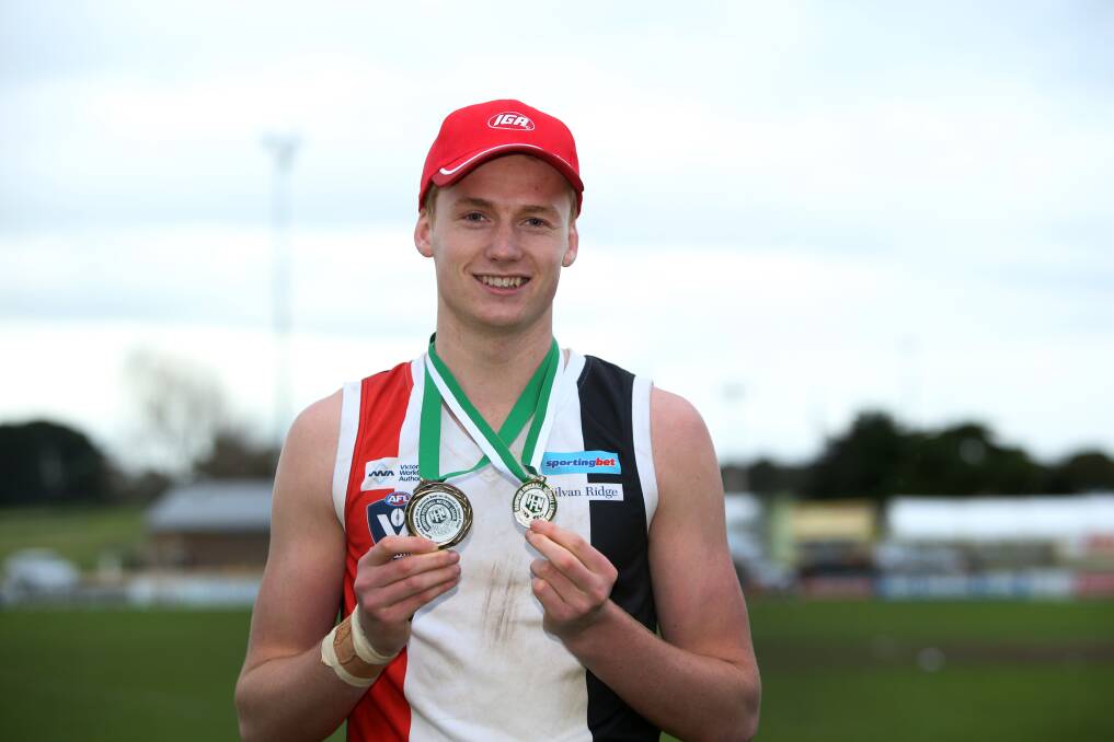 SIGN OF THINGS TO COME: Willem Drew won three Hampden league senior premierships by the time he was 18. His performances helped him get drafted to AFL club Port Adelaide in 2016. 