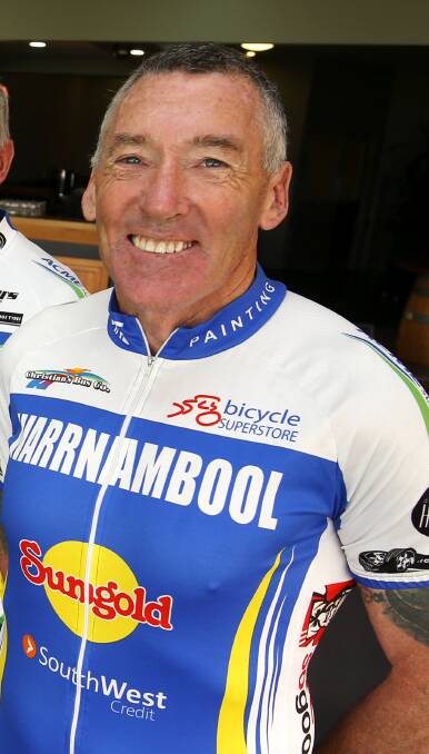 EAGER: Warrnambool Veterans Cycling Club president Barry Warren.