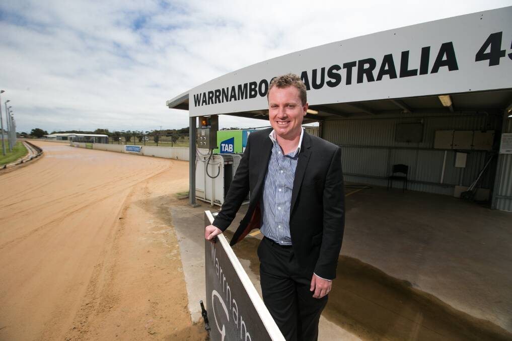 Cup time: Warrnambool Greyhound Racing Club's Craig Monigatti has predicted local chance Crimson Vixen will the early front-runner at Wednesday's Warrnambool Cup.