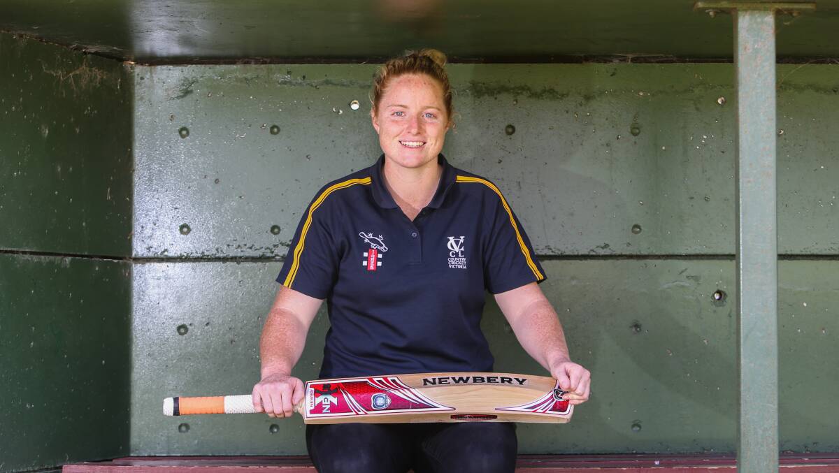 Eager to play: Warrnambool's Steph Townsend is preparing for another cricket season with Melbourne Cricket Club. She says she's making tweaks to her batting and bowling techniques.