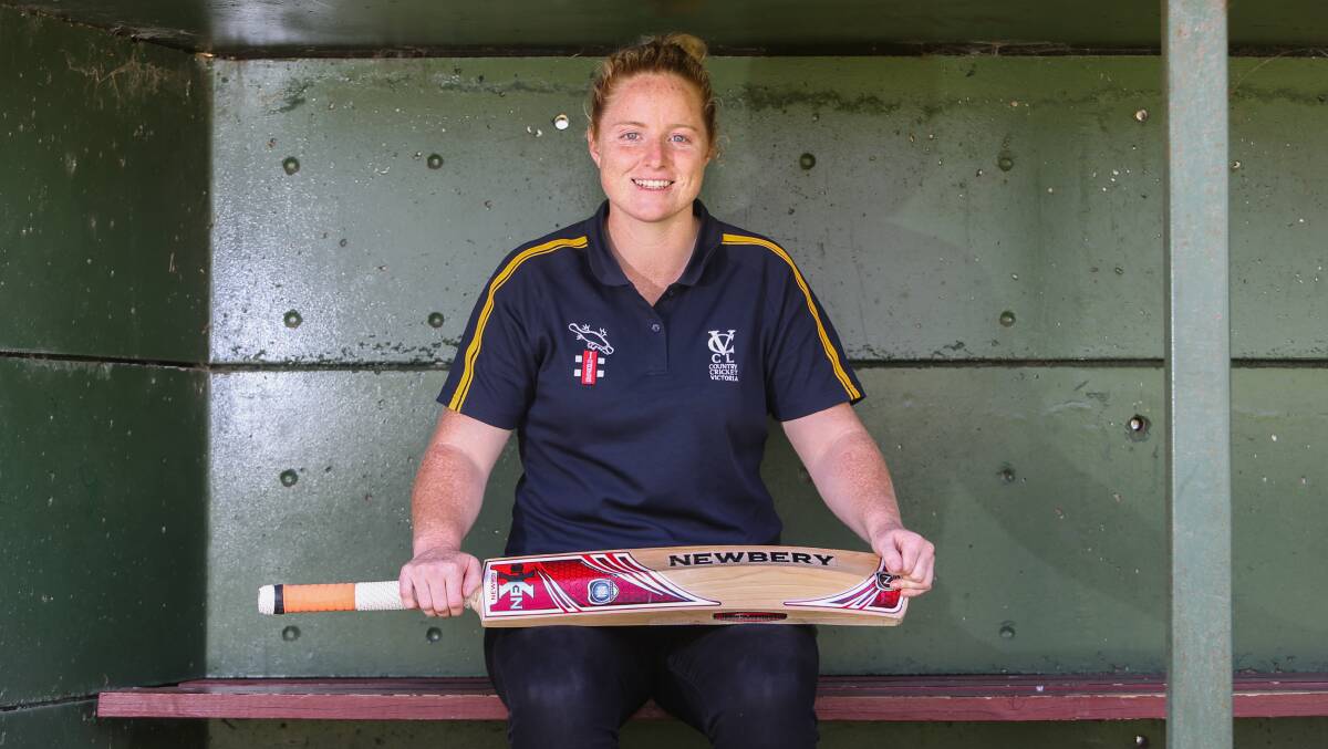 STATE PRIDE: Steph Townsend has played cricket for Vic Country and is a member of the Melbourne Cricket Club's first XI.