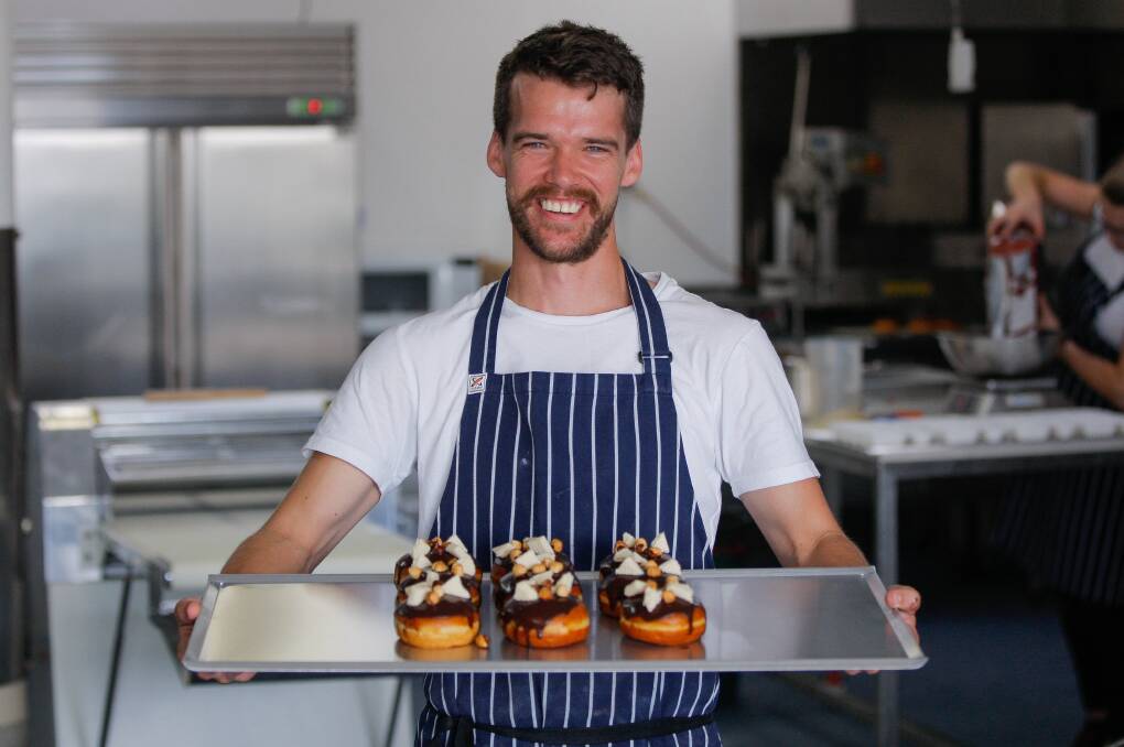 DONUT DAYS: Pastry chef Will Jane has opened his wholesale bakery, called Jane Dough, in Warrnambool's CBD. Picture: Morgan Hancock