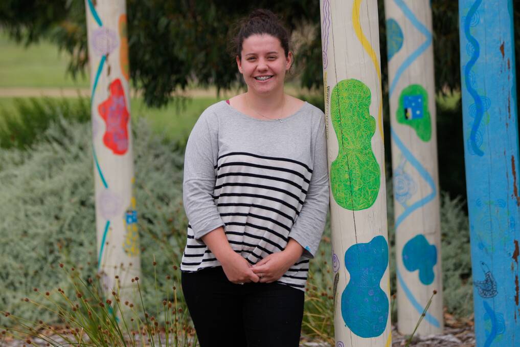 BRIGHT FUTURE: Warrnambool's Courtney Donegan is studying a diploma of childcare, while working in the industry. Picture: Morgan Hancock