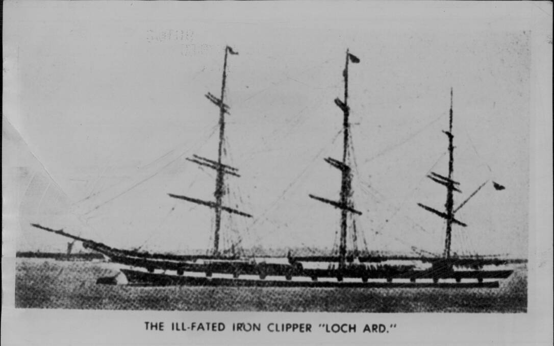 Shipwreck: The ill-fated Iron Clipper Loch Ard.