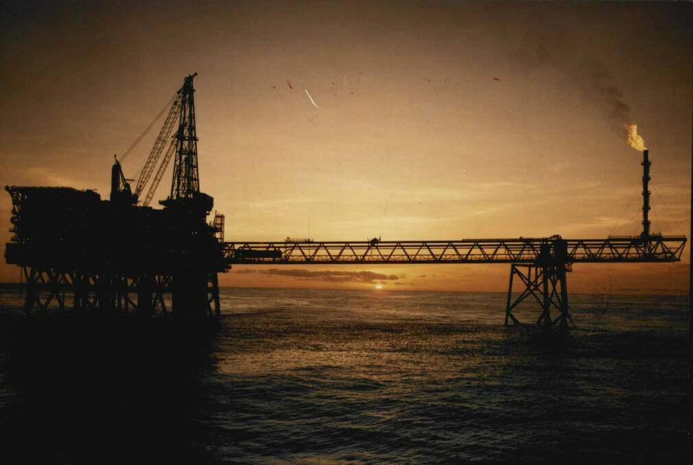 An offshore gas platform off the North West Shelf. 
