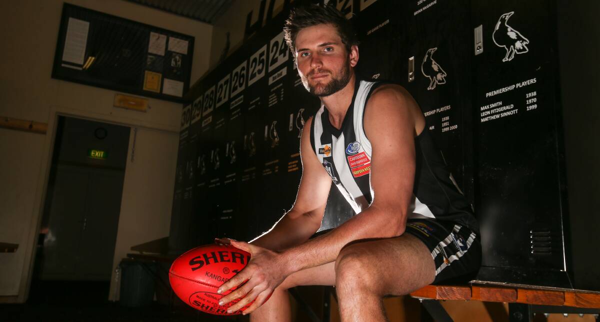 BACK IN ACTION: Camperdown forward Jordan Bain is playing his first game in 11 months this weekend against Terang Mortlake after injuring his knee last year. Picture: Amy Paton