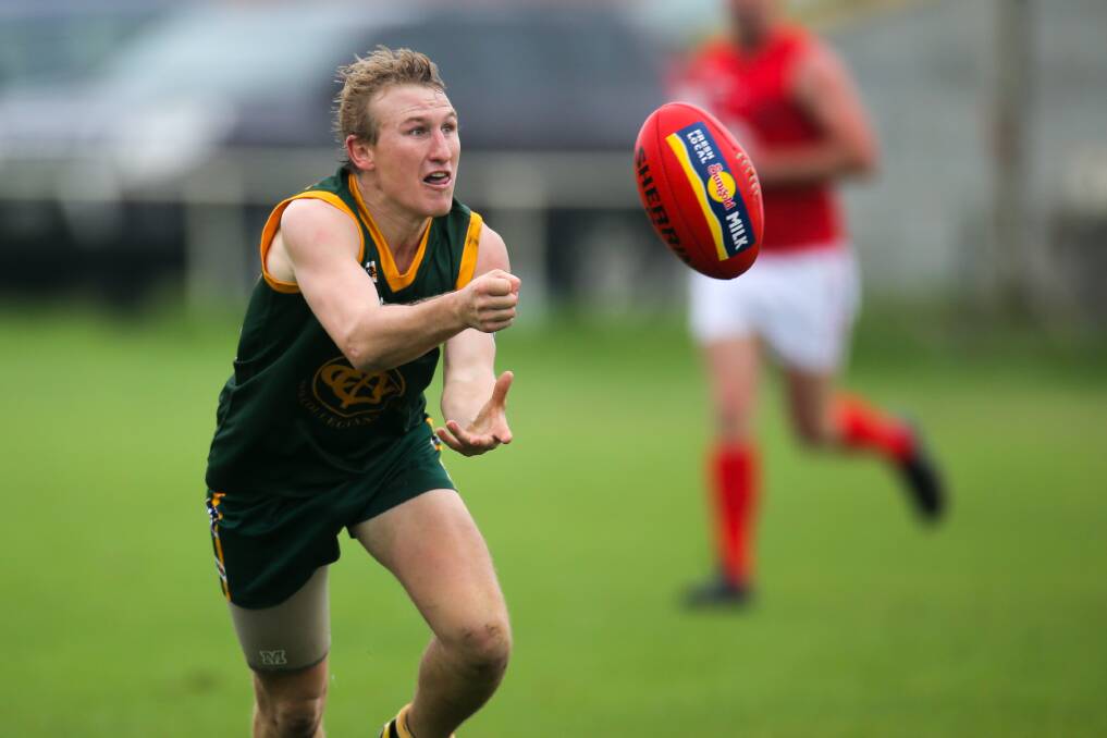 BUILDING: Old Collegians' 
Bodie Hibberson is preparing for
his second season at the club. 
Picture: Rob Gunstone