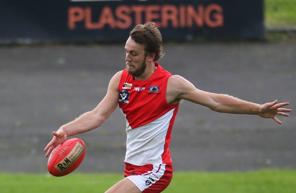 BACK IN THE 'BOOL: South Warrnambool's Josh Saunders is determined to make an impact at Friendly Societies Park. Picture: Morgan Hancock