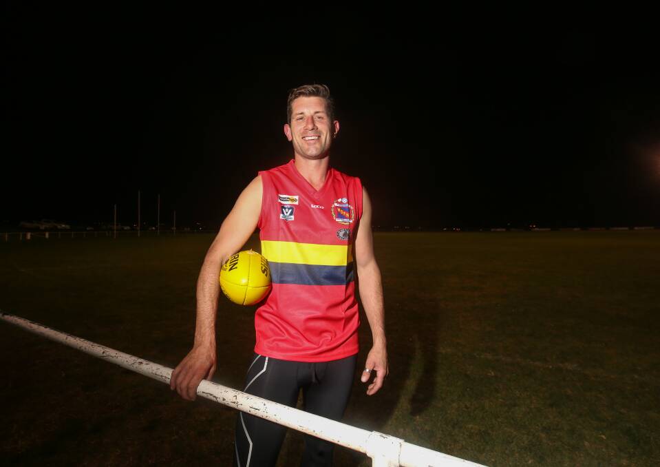 Fond memories: Retiring Dennington premiership player Luke Duncan, who was co-vice captain of the WDFNL's side in 2017, said playing interleague was one of the highlights of his football career. 
