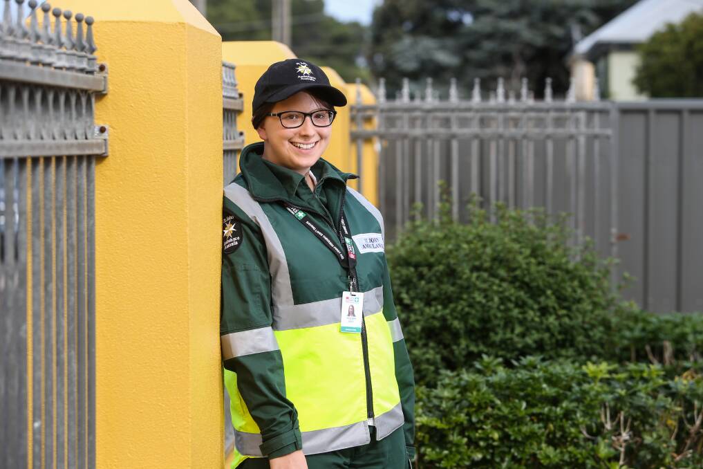 Ready to help: Warrnambool's Ashley Body, 19, has been volunteering with St John Ambulance since she left school. Picture: Amy Paton