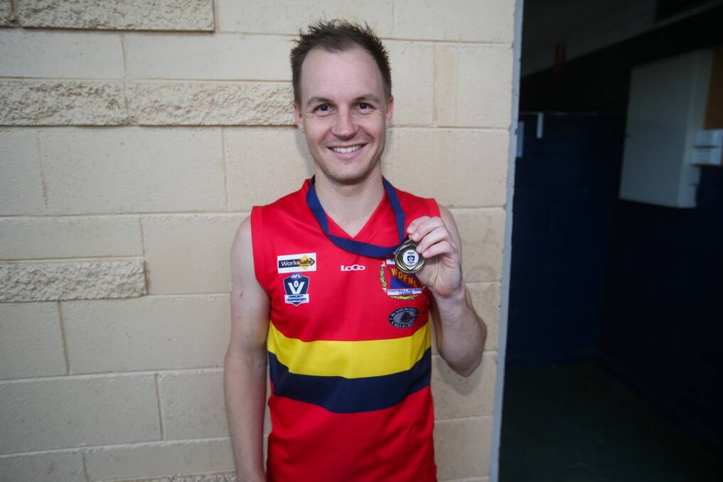 Influential: Brayden Harkness was named as the WDFNL's player of the day in the representative side's last interleague match-up against Maryborough in 2017. Picture: Morgan Hancock