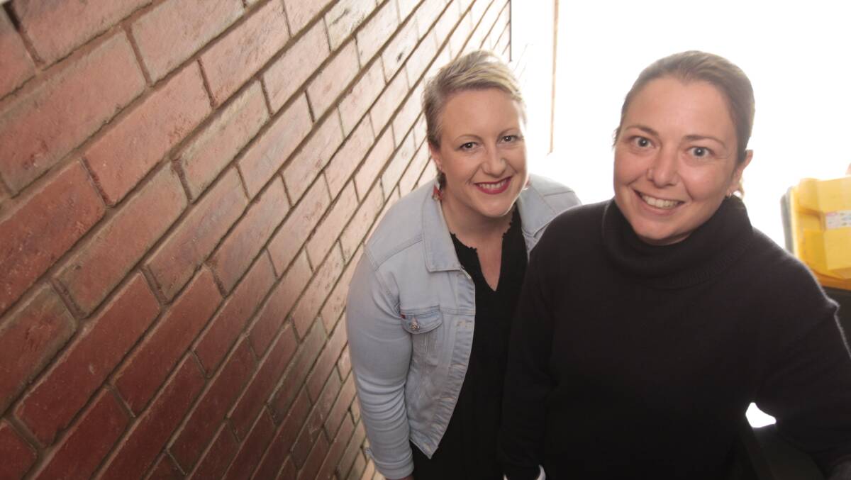 Good support: NDIS Barwon participant Kylie, right, pictured with Wellways NDIS Barwon and Grampians coordinator Nicole Fornal. 