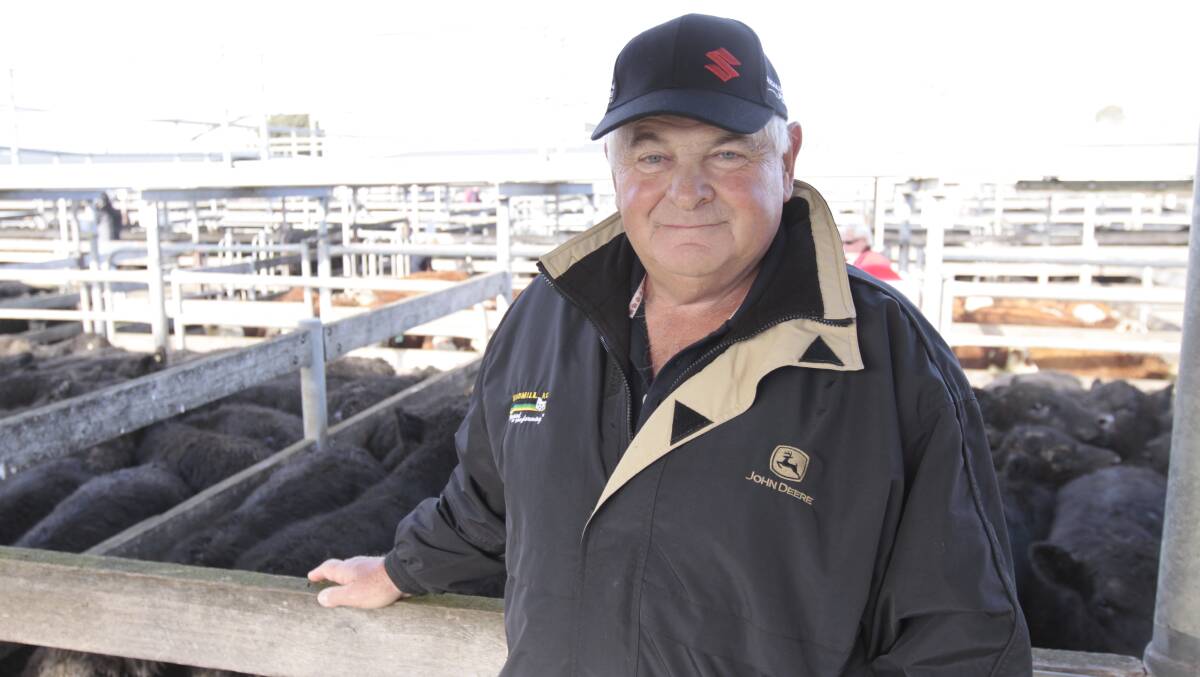 Lucky: Ross Dumesny of Tarrone sold his dairy cows to focus solely on beef production just before major dairy processors slashed their milk prices in April, last year.      Picture: Everard Himmelreich 
