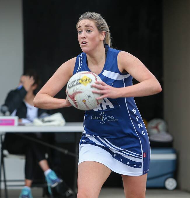 ON TARGET: Blues' Amy Wormald shot 31 goals against the Tigers.