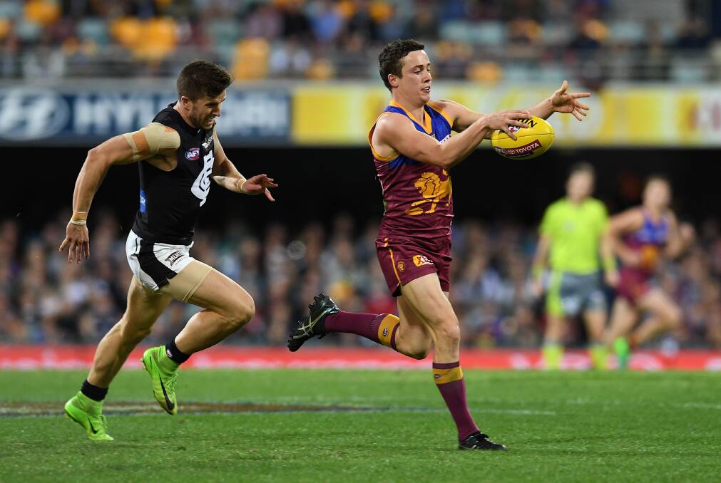 MARCHING ON: Terang Mortlake export Lewy Taylor is confident Brisbane is taking strides under coach Chris Fagan. Picture: AAP