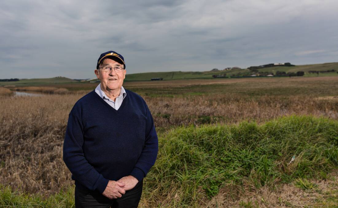 Tracing history: Jeffrey Everitt overlooking the land that was once owned by his descendants and from where Levy's Point gets its name. Picture: Christine Ansorge 