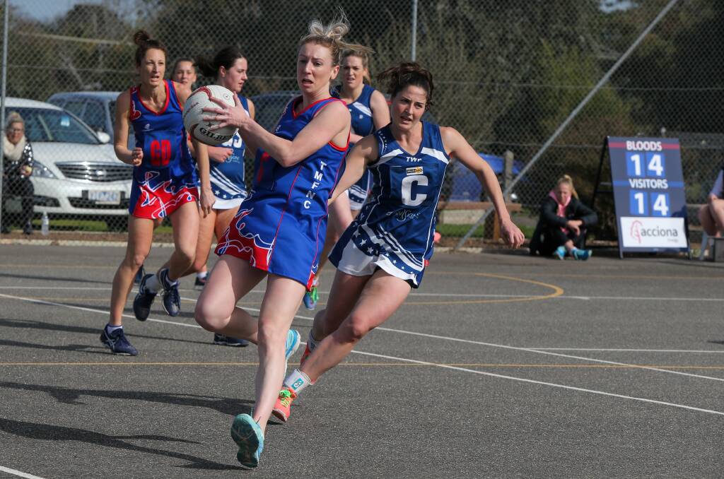 THE CAPTAIN'S BACK: Terang Mortlake centre Aimee Moloney returned to the court in round one after a season off. Picture: Rob Gunstone