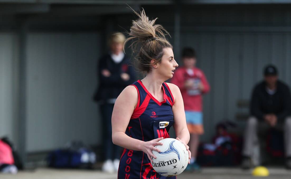 Timboon Demons' Sharni Smethurst played a "blinder" against South Rovers, according to coach Kelly Gowland. Picture: Morgan Hancock