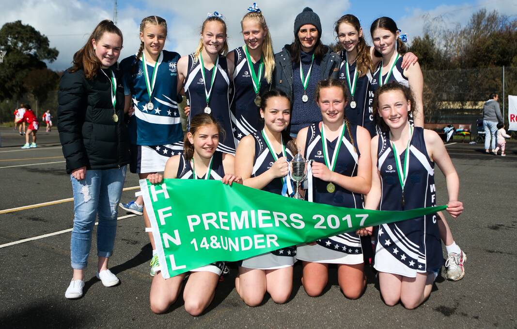 PREMIERS AND CHAMPIONS: Warrnambool's 14 and under netballers completed the perfect season, defeating South Warrnambool in the grand final.