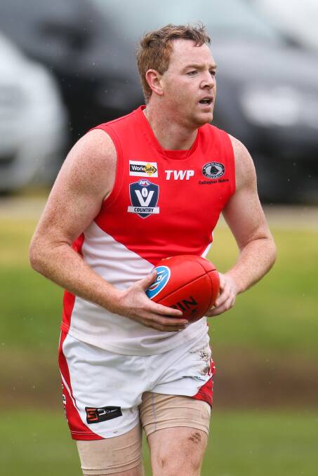 MR VERSATILITY: South Warrnambool's Kym Eagleson has been employed as a forward while the Roosters develop young defenders. Picture: Morgan Hancock