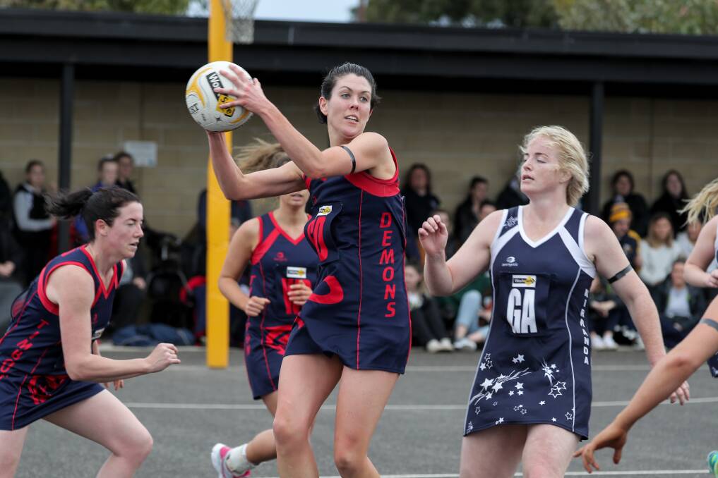 Always consistent: Timboon Demons goal defence Cloe Marr continued her impressive season with another strong performance. Picture: Rob Gunstone