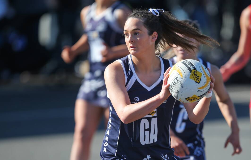 KEY PLAYERS: Nirranda shooter Sophie Adams (pictured), along with fellow shooter and coach Steph Townsend, will need to be on top of their games on Saturday against reigning premiers Dennington. Picture: Morgan Hancock