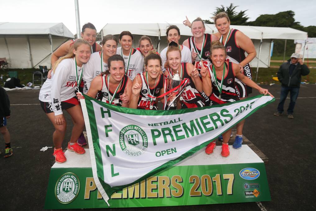 TOP TEAM: Koroit completed its standout season with a three-goal win in the open grade netball. Pictures: Morgan Hancock