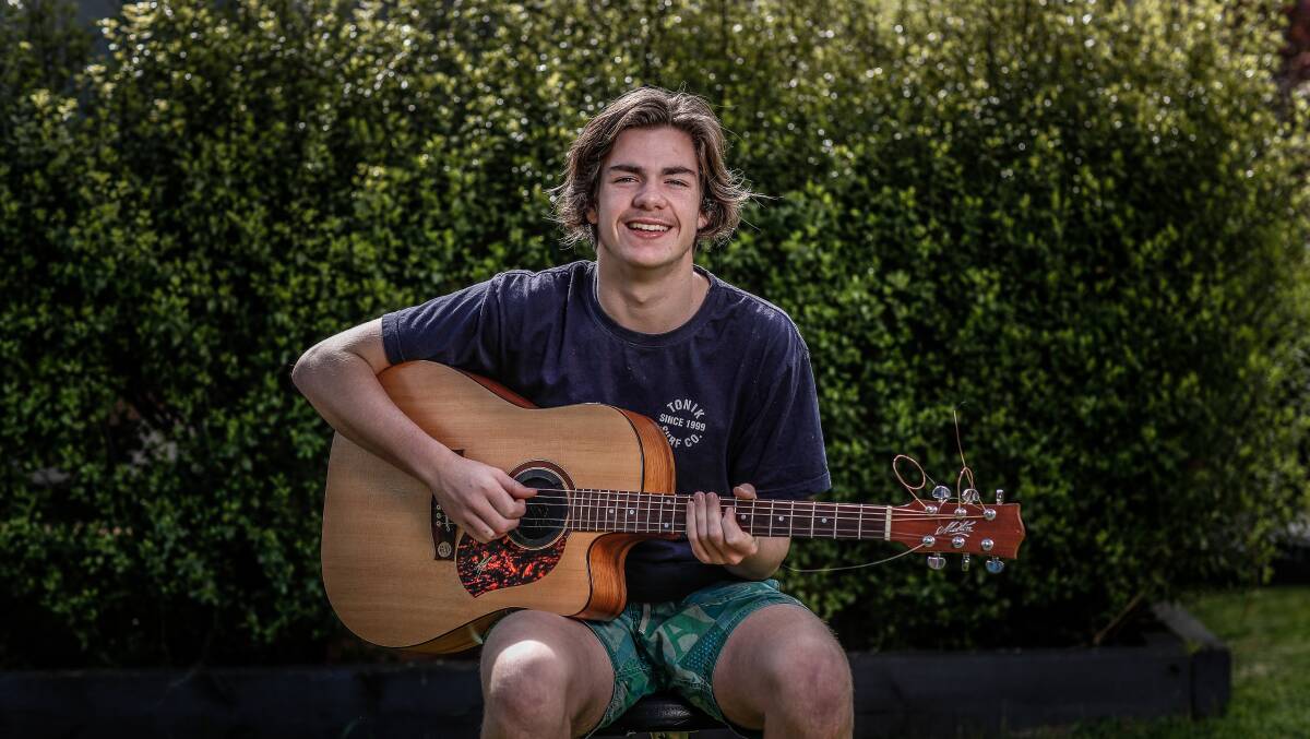 Musician Flynn Gurry will perform at free community barbecues at Cobden and Timboon. Picture: Christine Ansorge