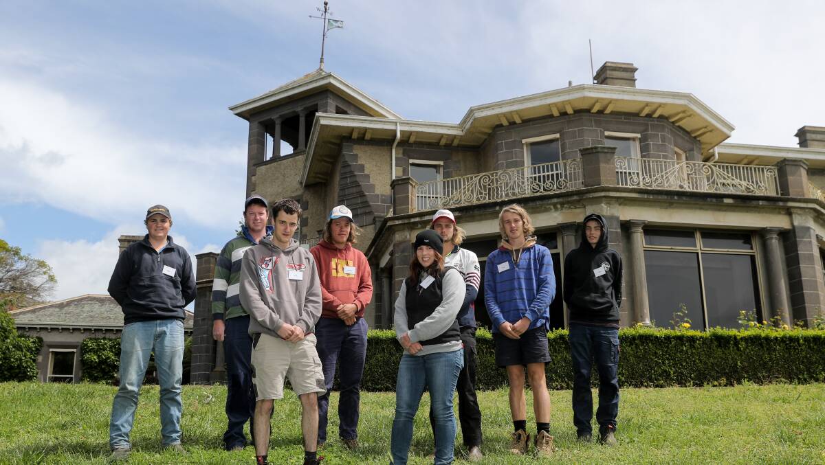 On track: Agriculture students at Glenormiston College, which is being revived as a training facility. Picture: Rob Gunstone