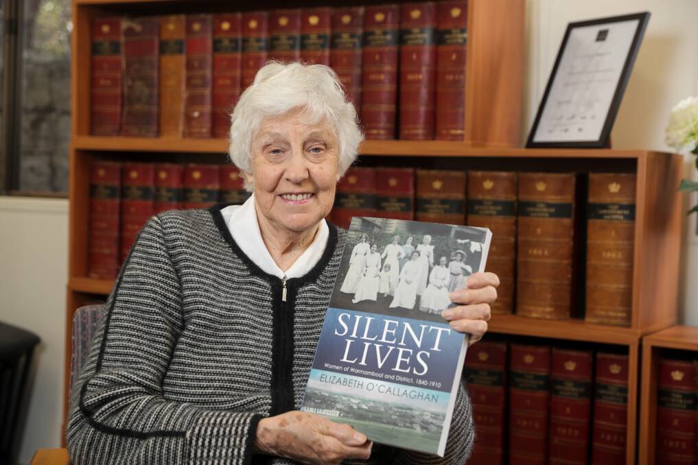 Warrnambool's Elizabeth O'Callaghan has written a new book "Silent Lives: Women of Warrnambool and district 1840-1910". Picture: Rob Gunstone