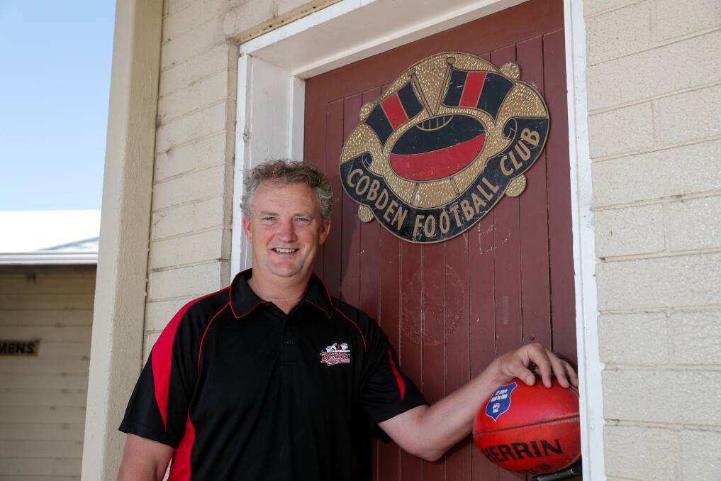 HOME-TOWN PRIDE: Cobden premiership player Daniel Beard is excited to sign as the Bombers' 2018 senior assistant coach. Picture: Rob Gunstone