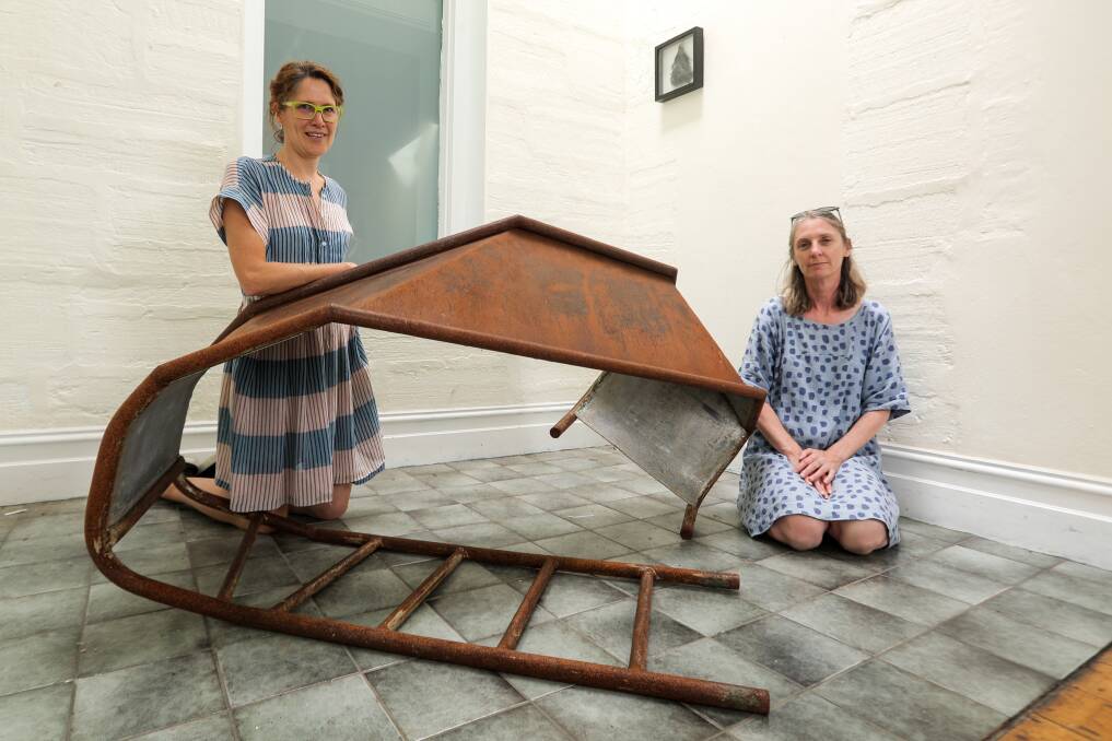 Warrnambool artists Tricia Page and Danielle O'Brien are showing us The Shape of Things in their latest exhibition at F Project Gallery. Picture: Rob Gunstone