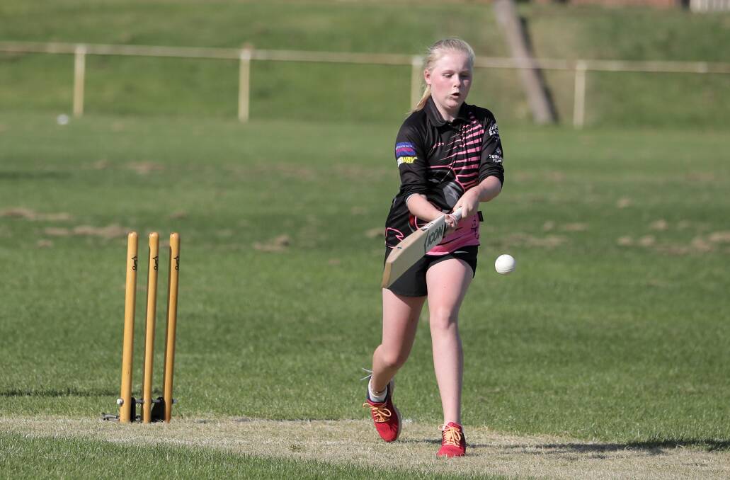 BACK AGAIN: West Warrnambool Lily Sanderson in action last season. The WDCA's girls competition will be back for a second year in 2018/19. Picture: Rob Gunstone