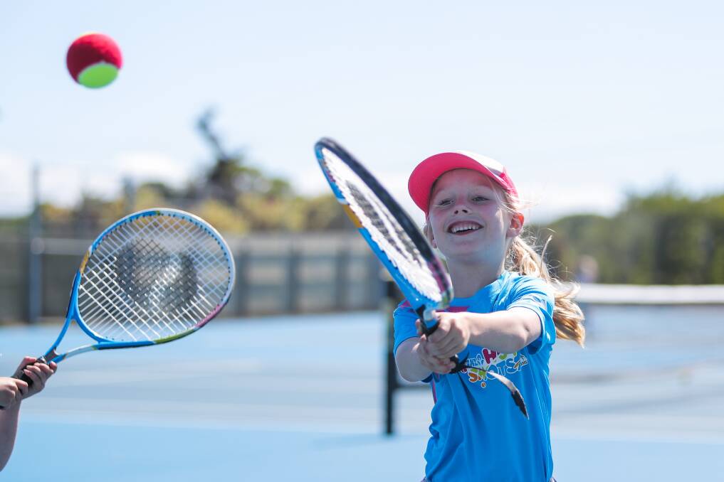 An opening for the new Port Fairy tennis courts was among events that recived Moyne Shire funding. Picture: Morgan Hancock