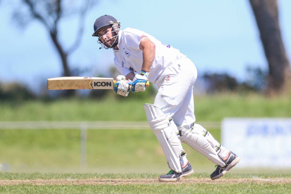 Top score: Port Fairy's Aaron Williams scored 67 runs for the Warrnambool and District league on Tuesday. Picture: Morgan Hancock