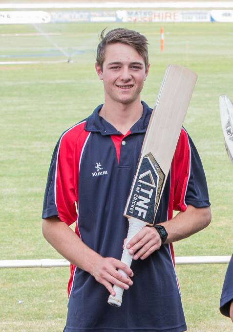 BIG STAGE: Former Nirranda cricketer Brody Couch (pictured) played alongside ex-Woodford player Tommy Jackson at the Cricket Australia under 19 championships.
