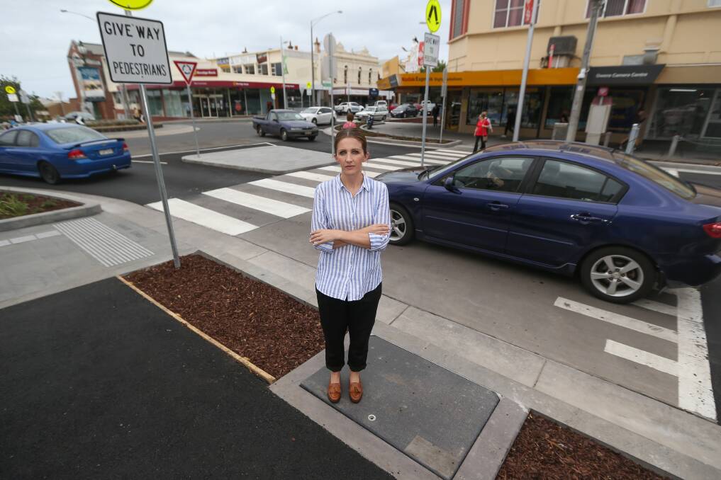 REMOVE IT: Angie Paspaliaris is leading a petition to remove the pedestrian crossings in Warrnambool. It has received more than 5800 signatures. Picture: Morgan Hancock