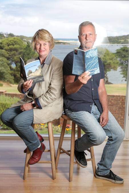 Poetry in motion: South-west poets Anne Gleeson and Ray Liversidge are both launching their books at an event at Blarney Books and Art in Port Fairy on Saturday. Picture: Rob Gunstone