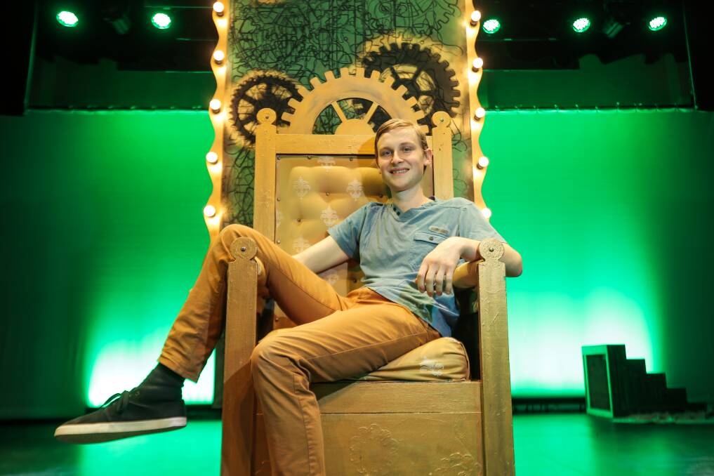 READY: Wicked director Toby McKenzie relaxes ahead of the debut performance of the show by Holiday Actors tonight at the Lighthouse Theatre. Picture: Rob Gunstone