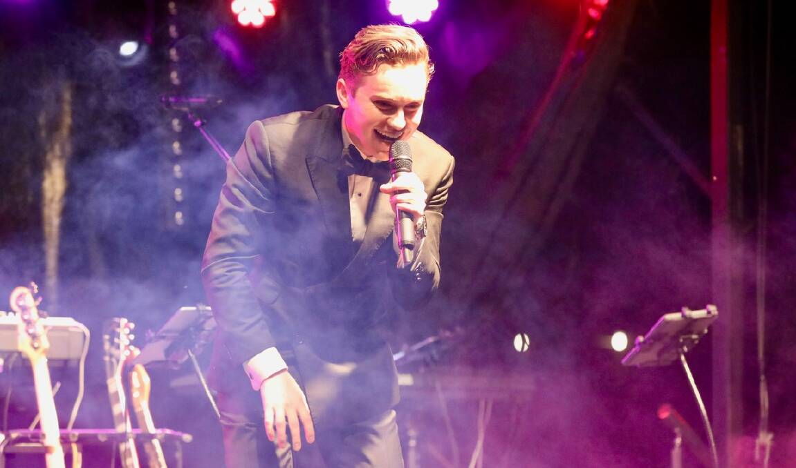 CROONER: Harrison Craig will take to the Lighthouse Theatre stage on Saturday.