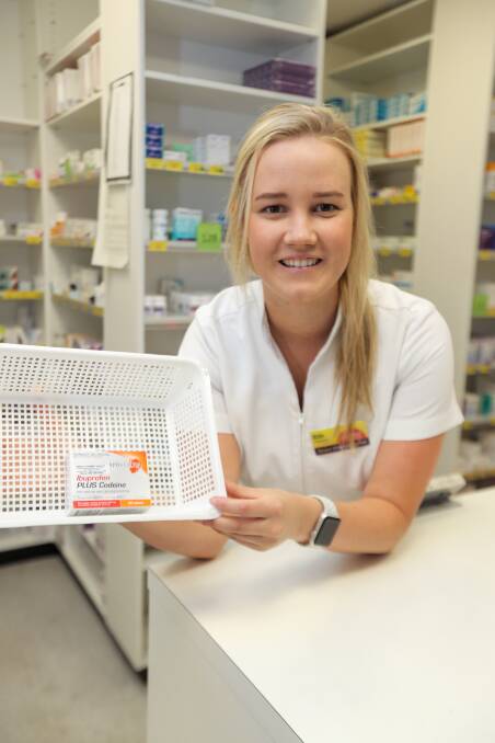 READY: Erin Fitzgibbon from Direct Chemist Outlet is set to help people with the upcoming changes to the dispersal of codeine-based medications. Picture: Rob Gunstone
