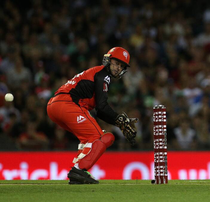 Tim Ludeman, in action for the Melbourne Renegades, will feature in Geelong Cricket Club's charge towards a Vic Super Slam crown. Picture: AAP Image/Hamish Blair