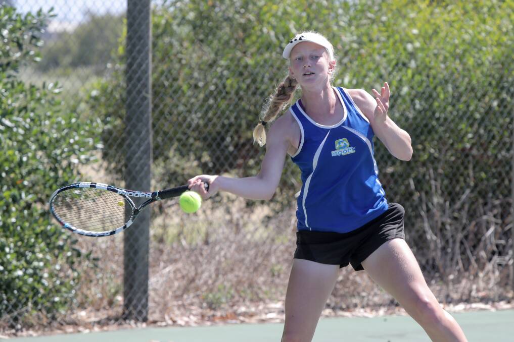 Ladies hope: Hawkesdale tennis player Eloise Swarbrick will compete in the open ladies singles. Picture: Rob Gunstone