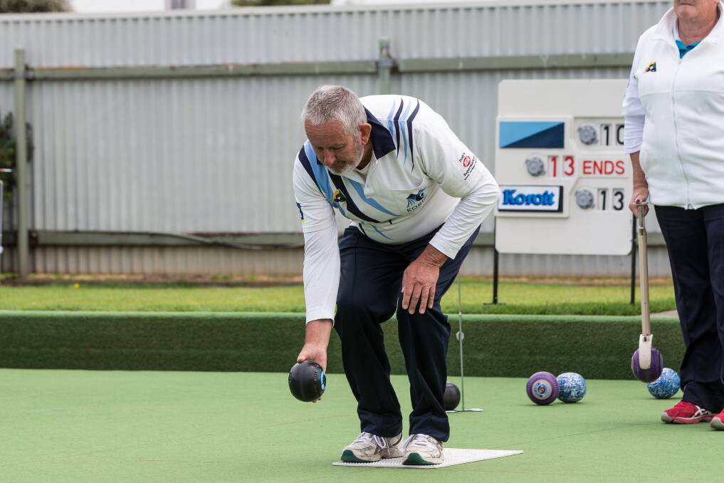 TOP FORM: Koroit Orange's Alan Becker gets ready to bowl. His team faces Warrnambool Gold on Saturday. Picture: Christine Ansorge