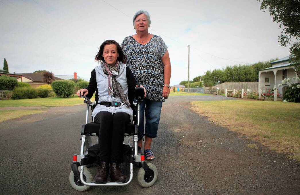 VOICE HEARD: Koroit's Vicky Walter and Marlene Lenehan have successfully lobbied Moyne Shire Council for a footpath in Black Street. 