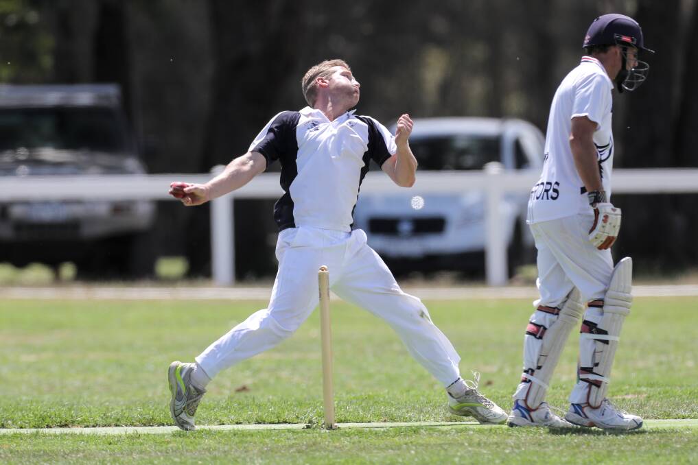 Back: Grassmere opening bowler Braden Hotker will play his first match of the season after the bye. Picture: Rob Gunstone