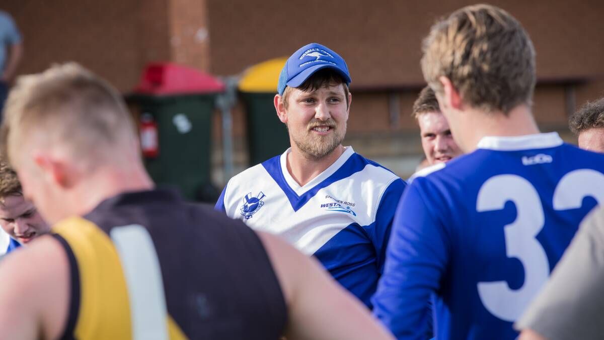 Back in: Former Russells Creek coach Heath Moloney is back from Darwin this week and will line up for Creek on Saturday against Dennington. Picture: Christine Ansorge